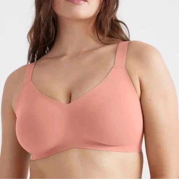 ✨Knix Padded V Neck Wireless Pink Ginger Sz 5 Bra✨ - Picture 2 of 10